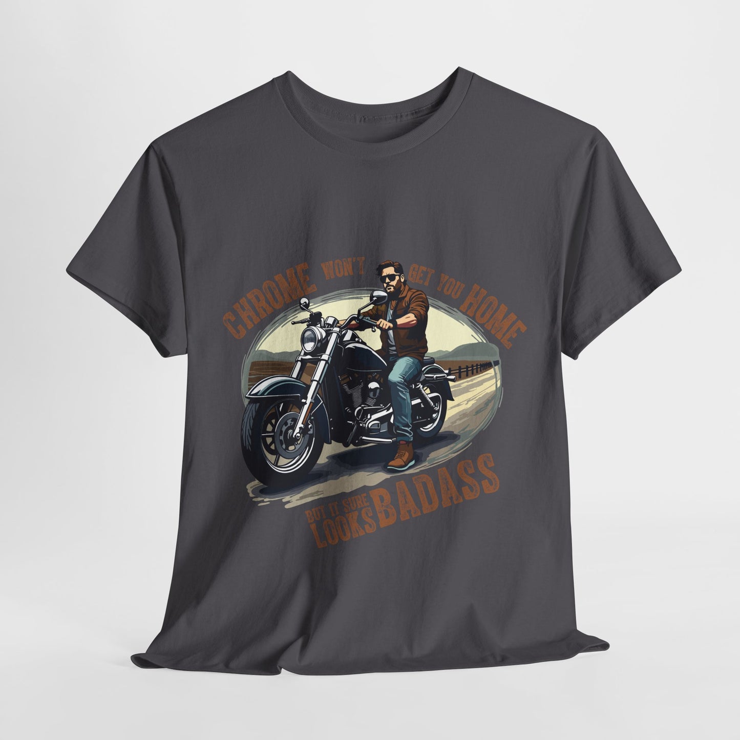 Badass Motorcycle Graphic Unisex Heavy Cotton Tee