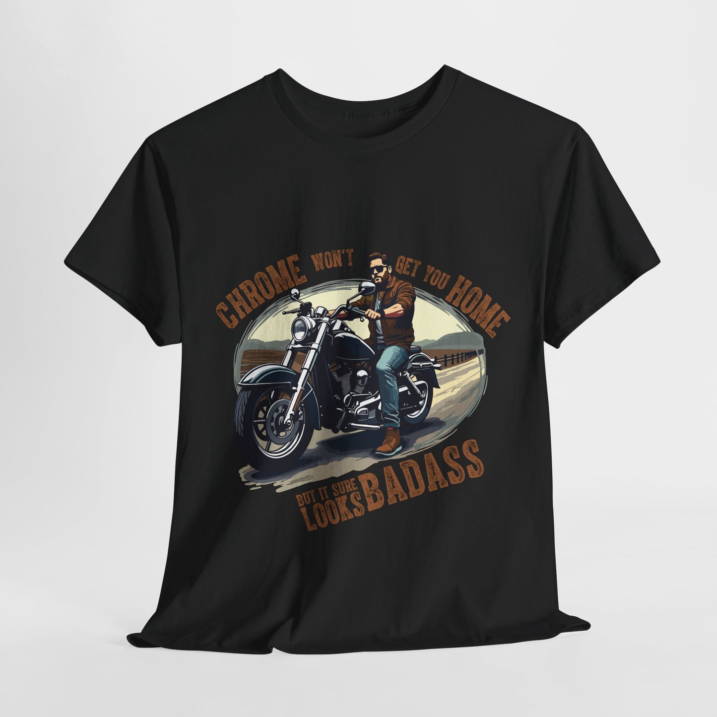 Badass Motorcycle Graphic Unisex Heavy Cotton Tee