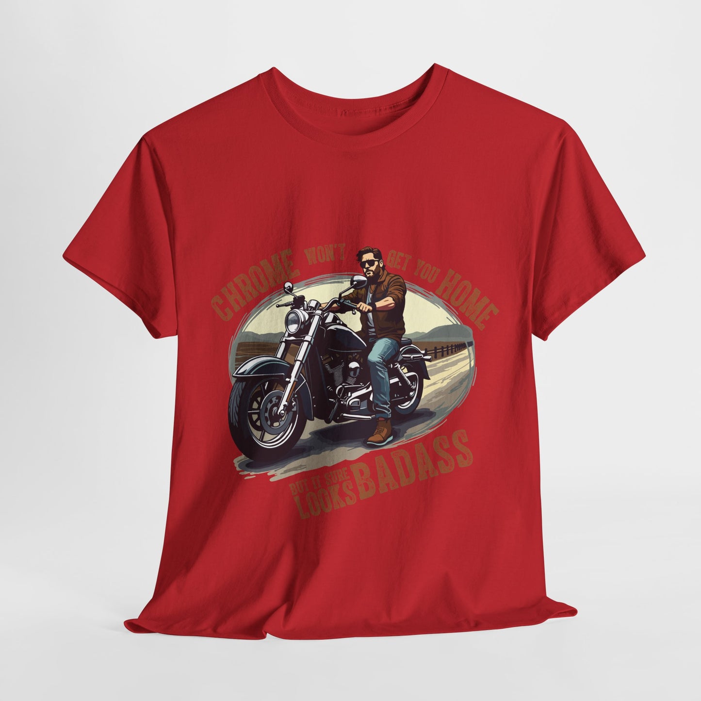 Badass Motorcycle Graphic Unisex Heavy Cotton Tee