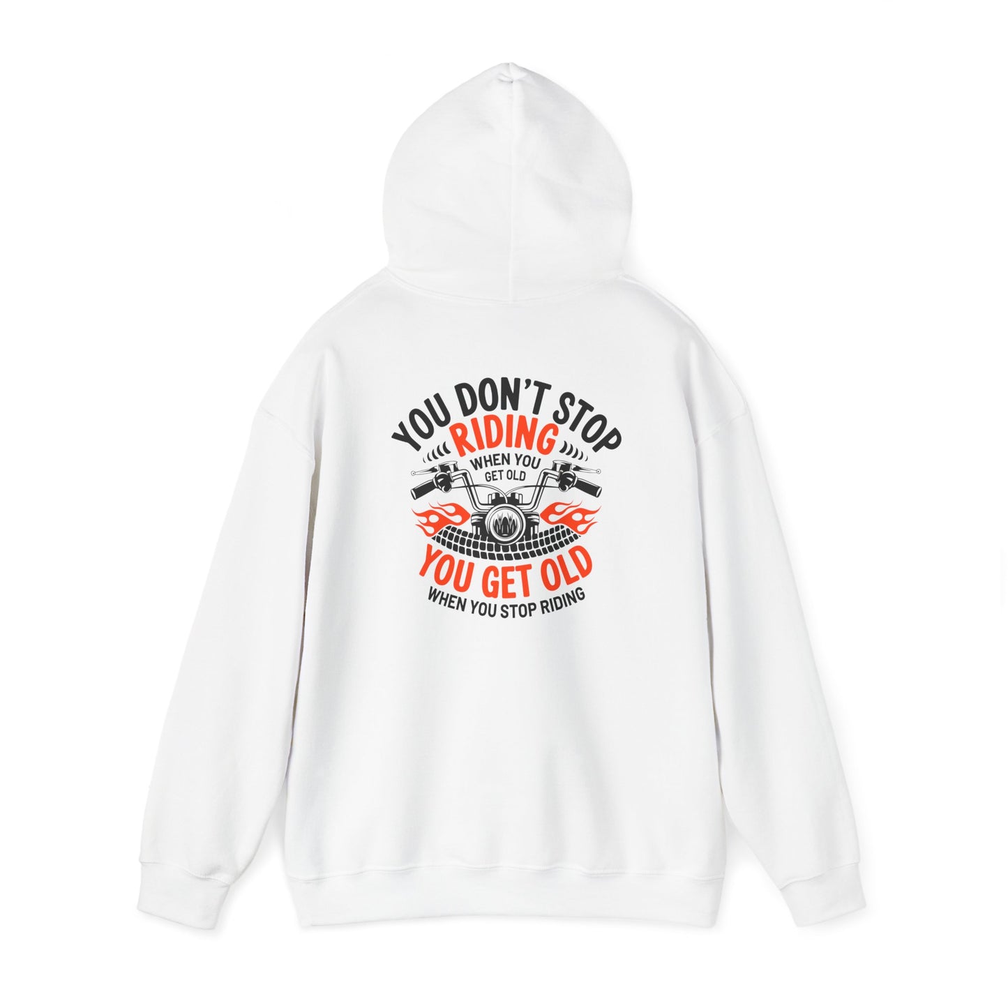 Motivational Riding Hoodie - Unisex Heavy Blend™ Sweatshirt for Cycling Enthusiasts