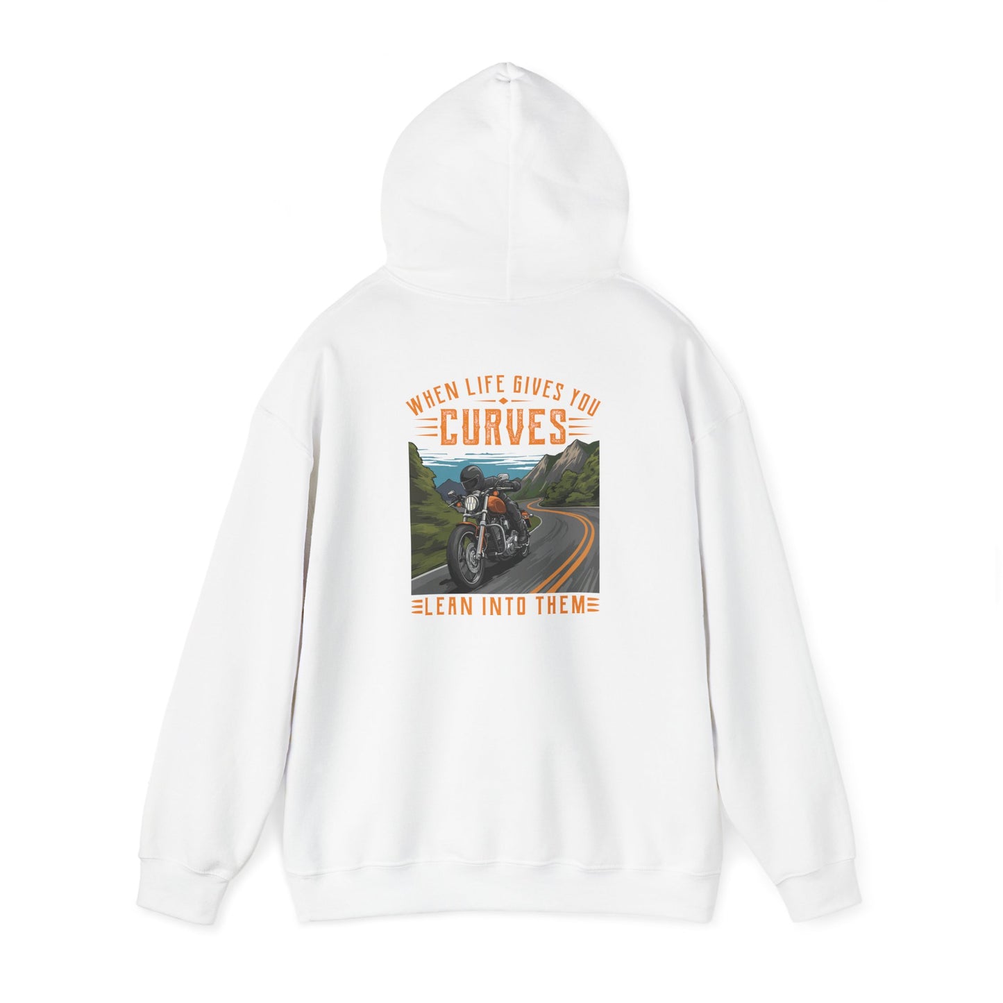 Motorcycle Adventure Unisex Heavy Blend™ Hoodie - 'When Life Gives You Curves'