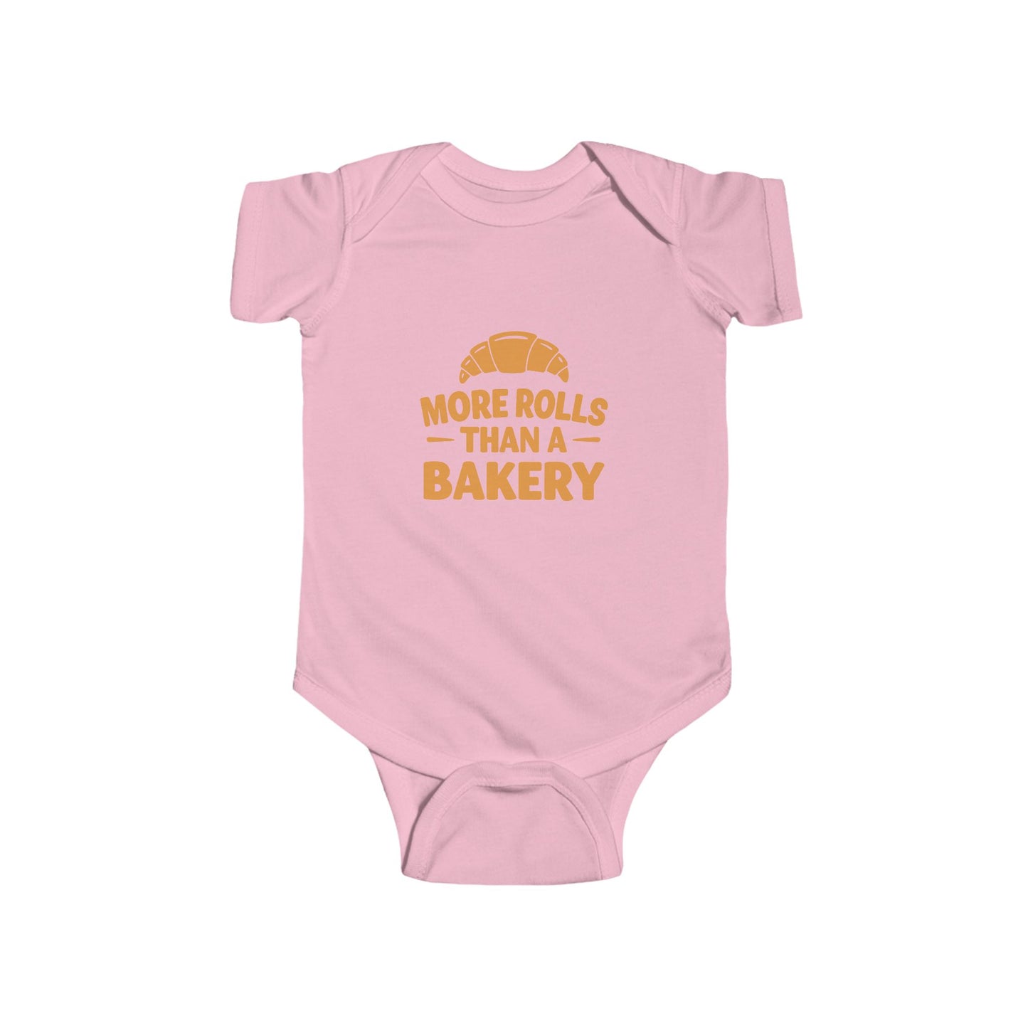 Funny Infant Bodysuit - 'More Rolls Than a Bakery' - Cute Baby Outfit for Newborns