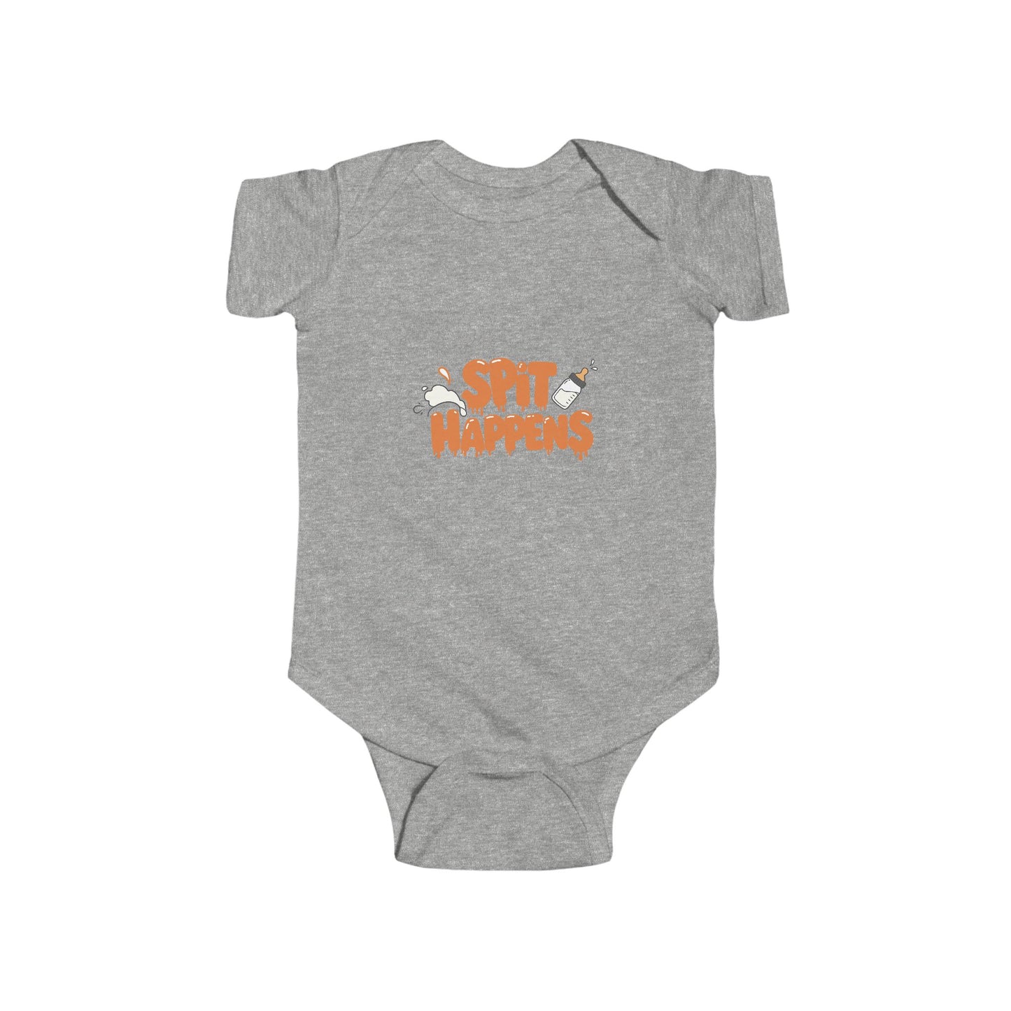 Funny Baby Bodysuit - 'Spit Happens' Infant Clothing