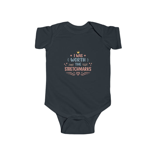 Adorable Baby Bodysuit - 'I Was Worth The Stretchmarks' - Perfect Gift for New Moms