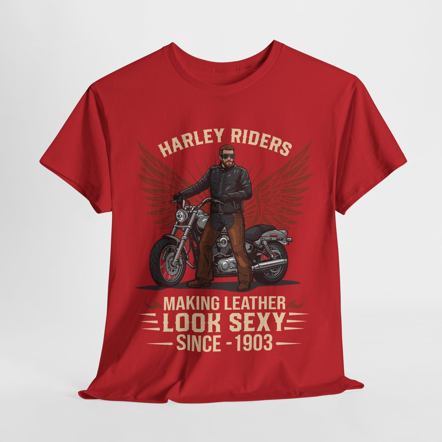 Harley Riders Vintage Tee - Making Leather Look Sexy Since 1903