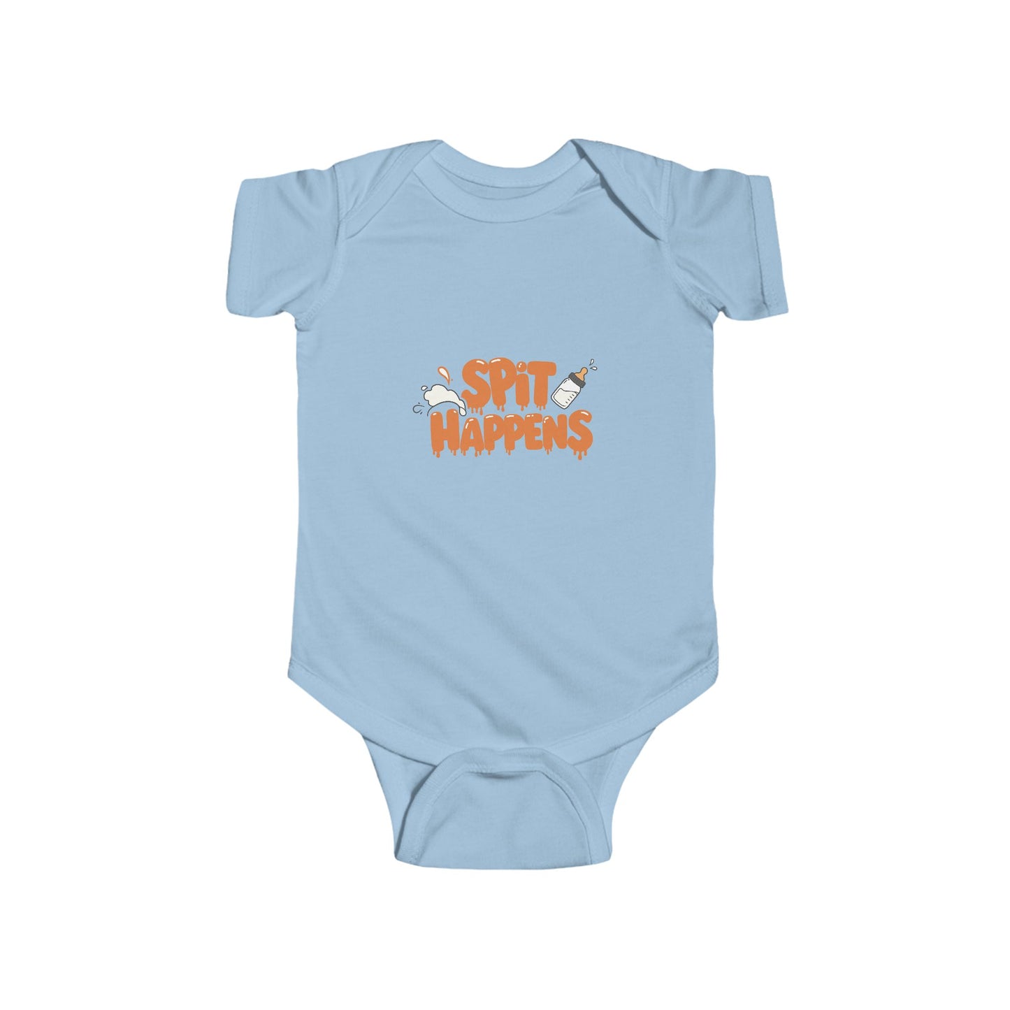 Funny Baby Bodysuit - 'Spit Happens' Infant Clothing