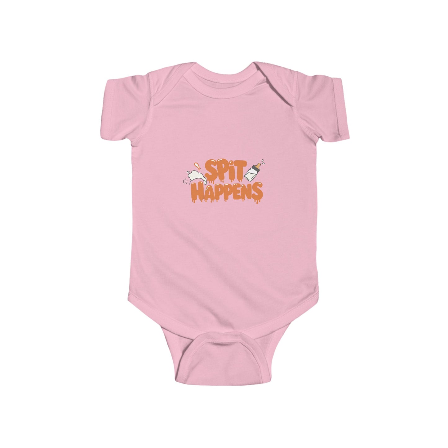 Funny Baby Bodysuit - 'Spit Happens' Infant Clothing